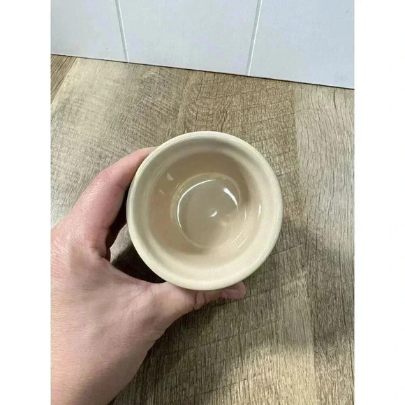 Le Creuset France Dark Green Small Stoneware Ramekin Crème Brûlée Ribbed 01.04 - Picture 4 of 5